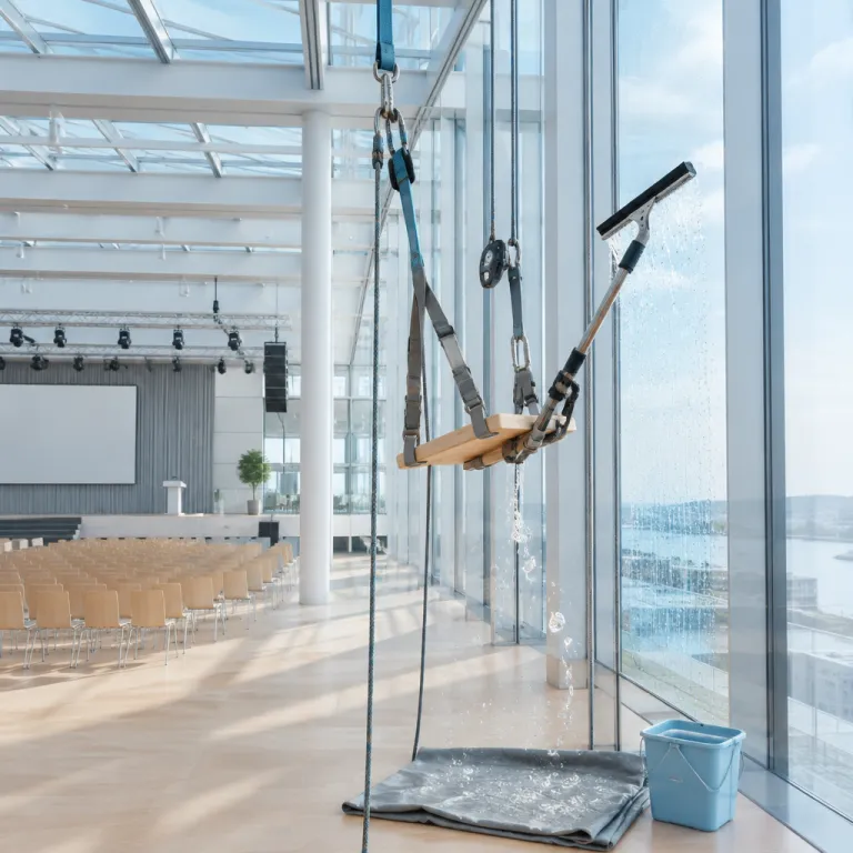 How rope access commercial cleaning reshapes MICE venue operations